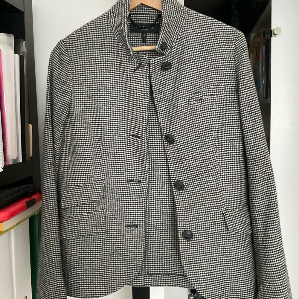 Rag & Bone Monochrome Houndstooth Jacket - Picture 6 of 9